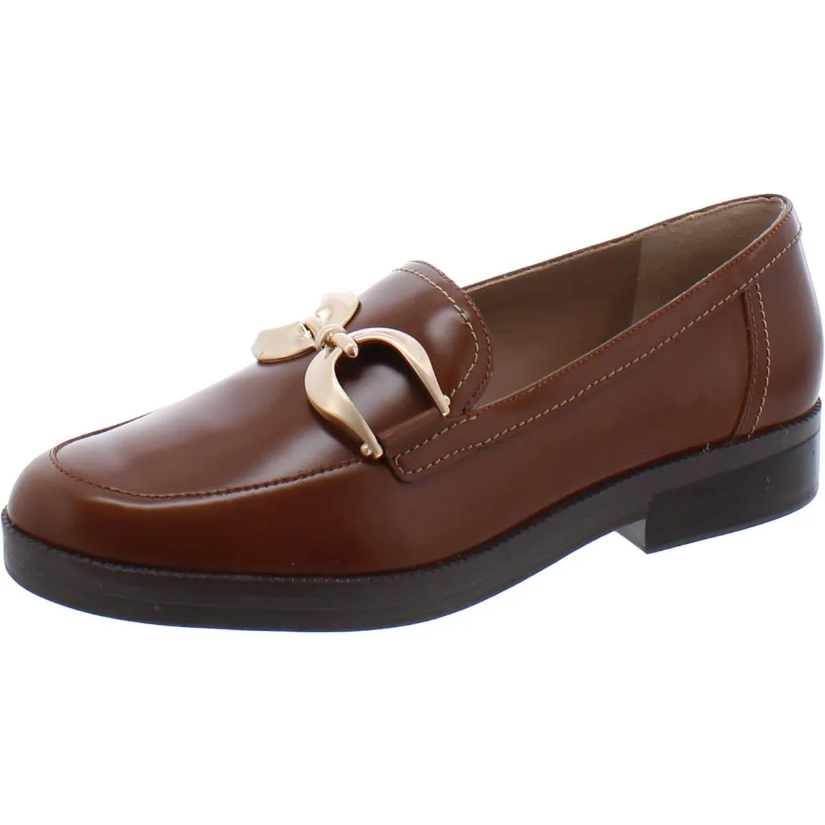 27 Edit Womens Beline Leather Slip-On Loafers