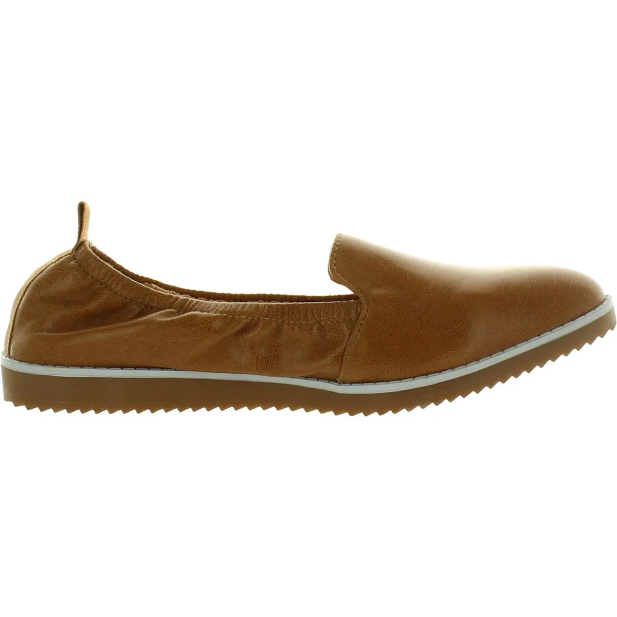 Adrienne Vittadini Womens Lanz Faux Leather Slip-On Loafers