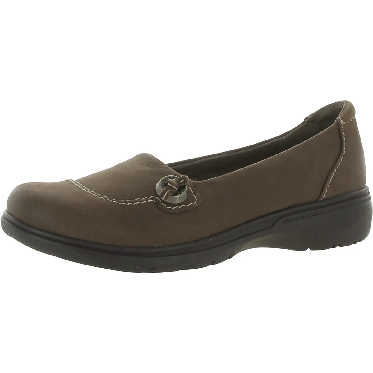 Clarks Womens Carleigh Lulin Nubuck Slip On Loafers