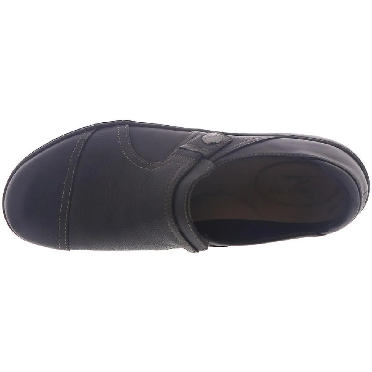 Clarks Womens Cora Poppy Leather Slip-On Loafers