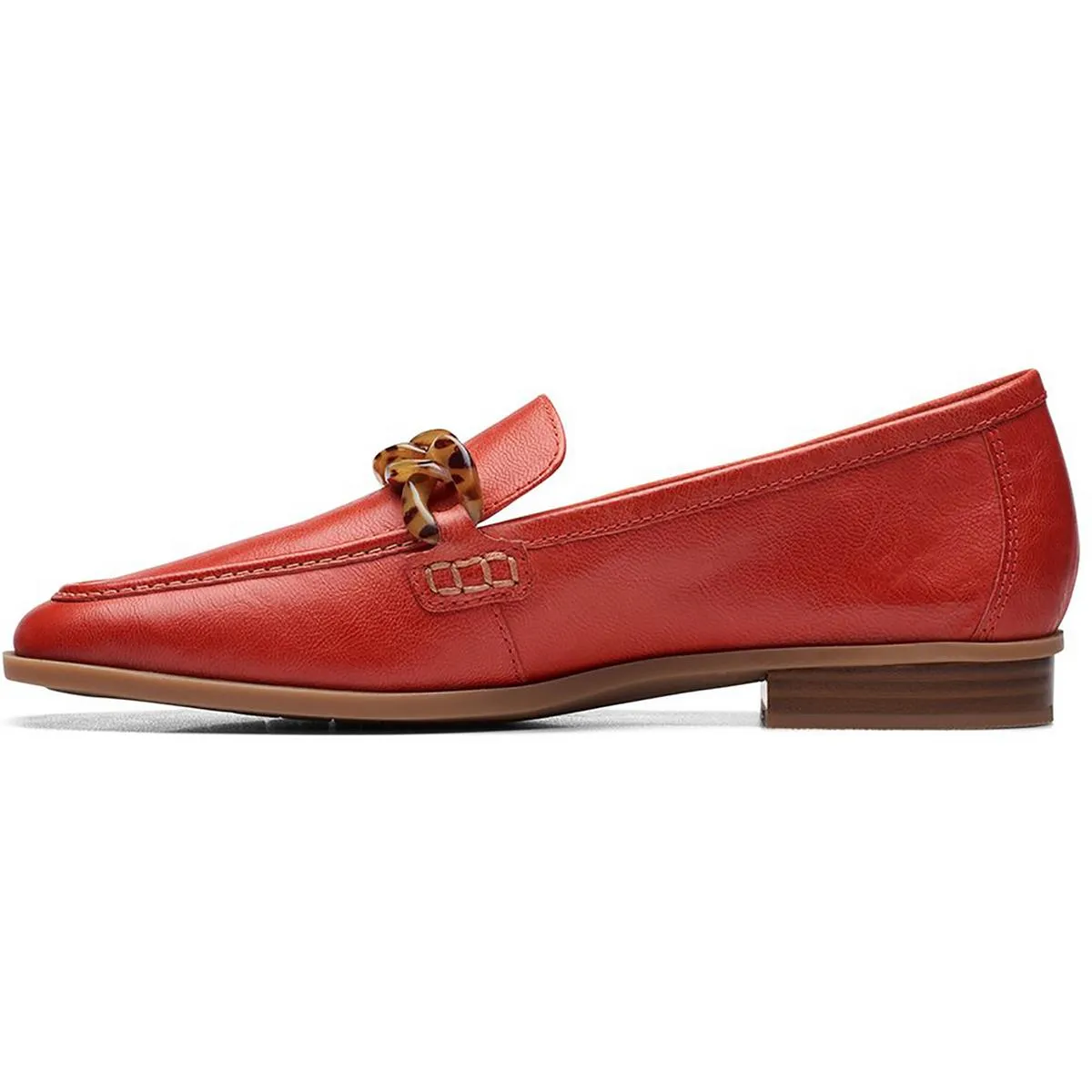 Clarks Womens Sarafyna Iris Leather Slip On Loafers