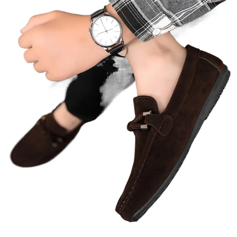 Cross-border spring and summer casual shoes trendy shoes men's Doudou shoes men's lazy shoes overfitting trend one-pedal men's shoes cloth shoes