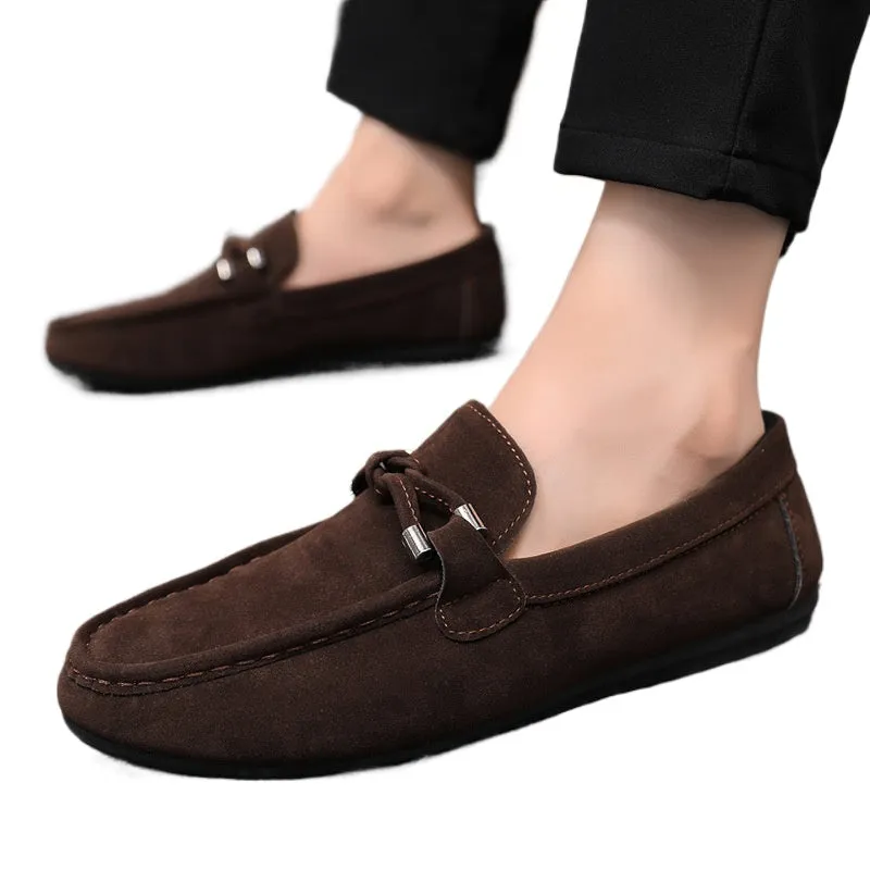 Cross-border spring and summer casual shoes trendy shoes men's Doudou shoes men's lazy shoes overfitting trend one-pedal men's shoes cloth shoes