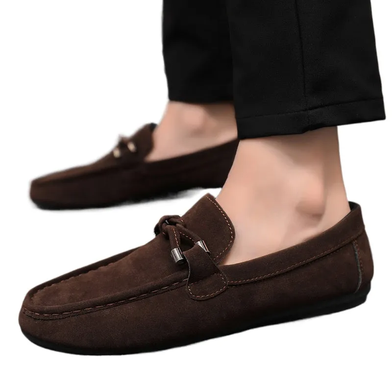 Cross-border spring and summer casual shoes trendy shoes men's Doudou shoes men's lazy shoes overfitting trend one-pedal men's shoes cloth shoes