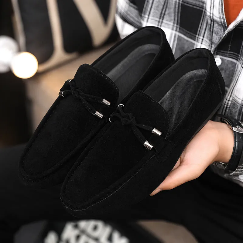 Cross-border spring and summer casual shoes trendy shoes men's Doudou shoes men's lazy shoes overfitting trend one-pedal men's shoes cloth shoes