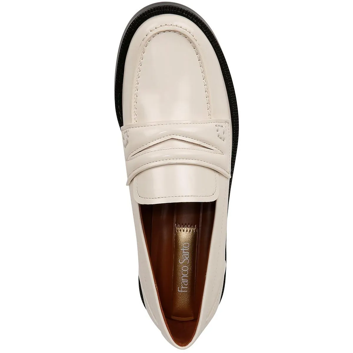 Franco Sarto Womens Lillian Patent Slip on Loafers