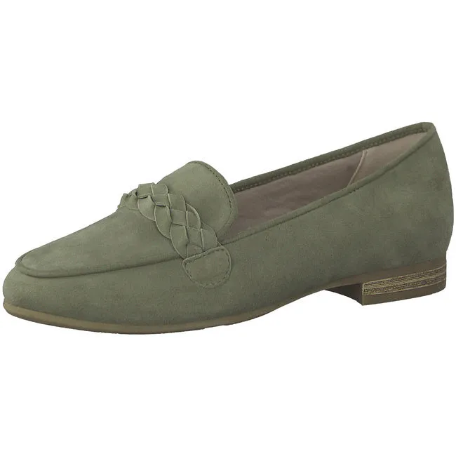 Jana Women's 24202-28 727 Softline Leather Loafer Pistachio Green