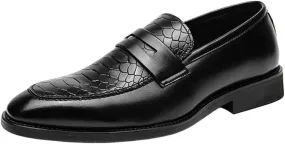Leather Loafers Office Dress Shoes for Men Driving Moccasins Comfortable Slip on Party Fashion Shoes Men Casual Shoes