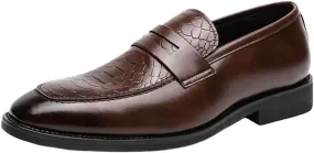 Leather Loafers Office Dress Shoes for Men Driving Moccasins Comfortable Slip on Party Fashion Shoes Men Casual Shoes