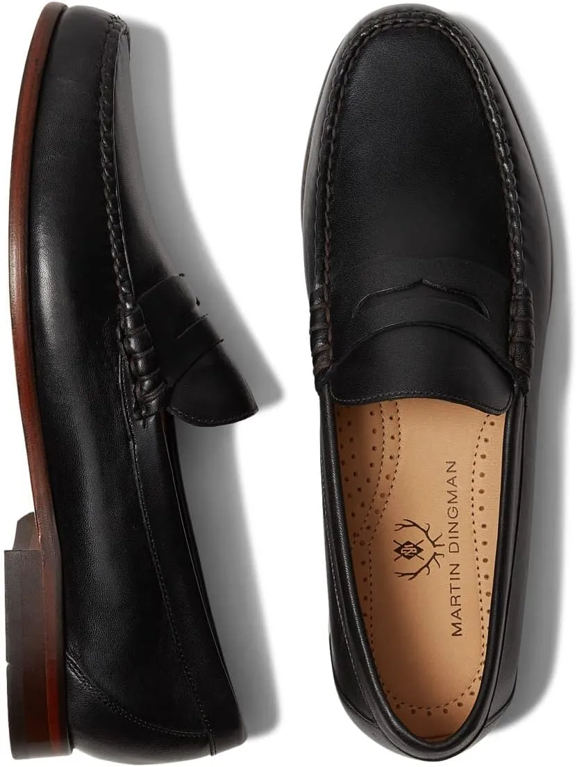 Maxwell Penny - Loafers for Men - Leather Upper - Slip-On Closure - Synthetic Outsole