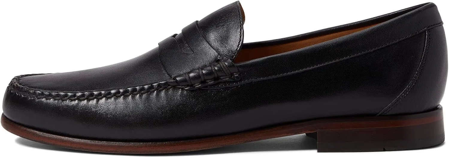Maxwell Penny - Loafers for Men - Leather Upper - Slip-On Closure - Synthetic Outsole