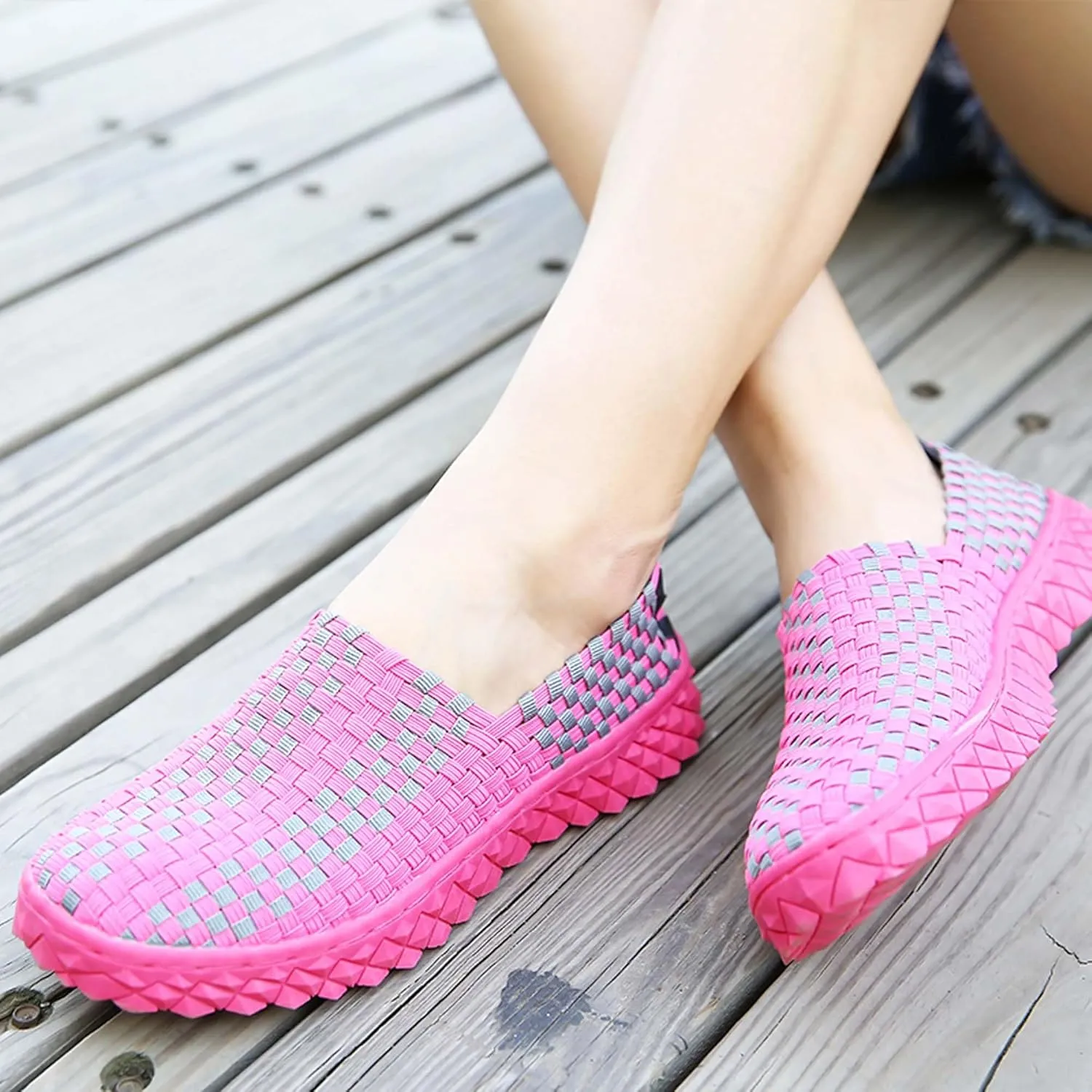 Men's Casual Walking Shoes,Hand Sewn,Women's Non-Slip Flat Shoes,Comfortable Summer Breathable Shoes,Fashion Sneakers - Comfortable Sandals，
