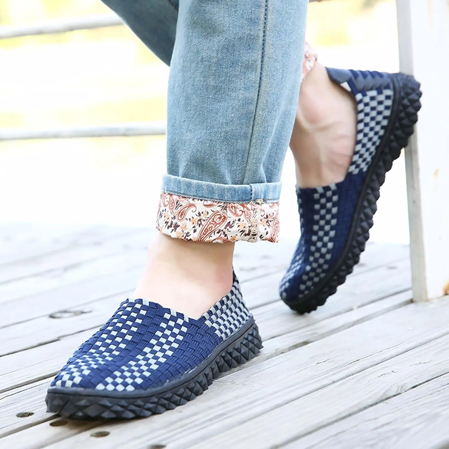 Men's Casual Walking Shoes,Hand Sewn,Women's Non-Slip Flat Shoes,Comfortable Summer Breathable Shoes,Fashion Sneakers - Comfortable Sandals，