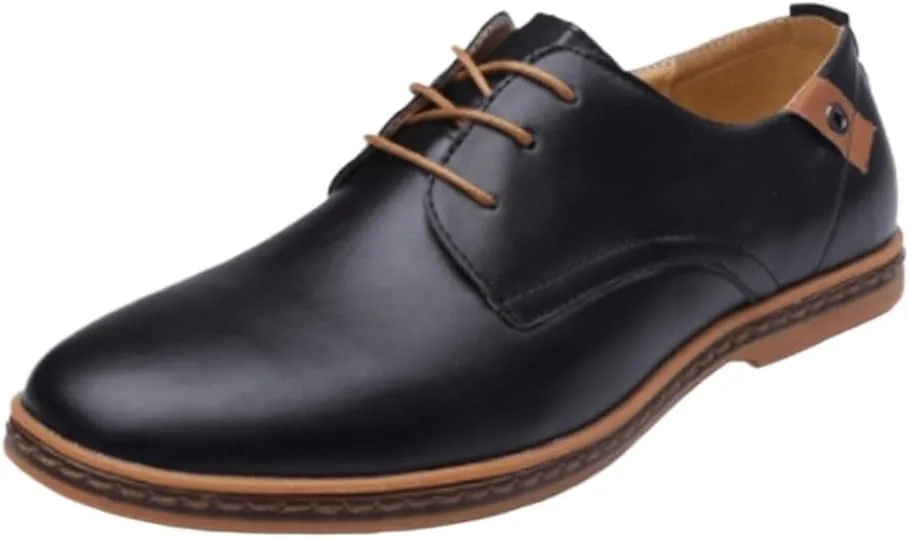 Men's Comfort Orthopedic Dress Shoes Man Tuxedo Dress Shoes Formal Shoes for Men Patent Leather Wedding Oxford Shoes Lace-Up Office Suit Mens Prom Casual Shoes