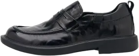 Mens Genuine Leather Dress Shoes Formal Slip On Penny Party Loafer Shoes for Men