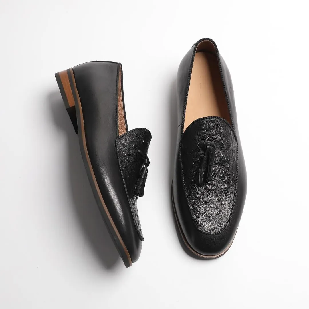 Men's Loafers & Slip-Ons - Leather Tassel Loafers for Men with Office to Weekend Versatility