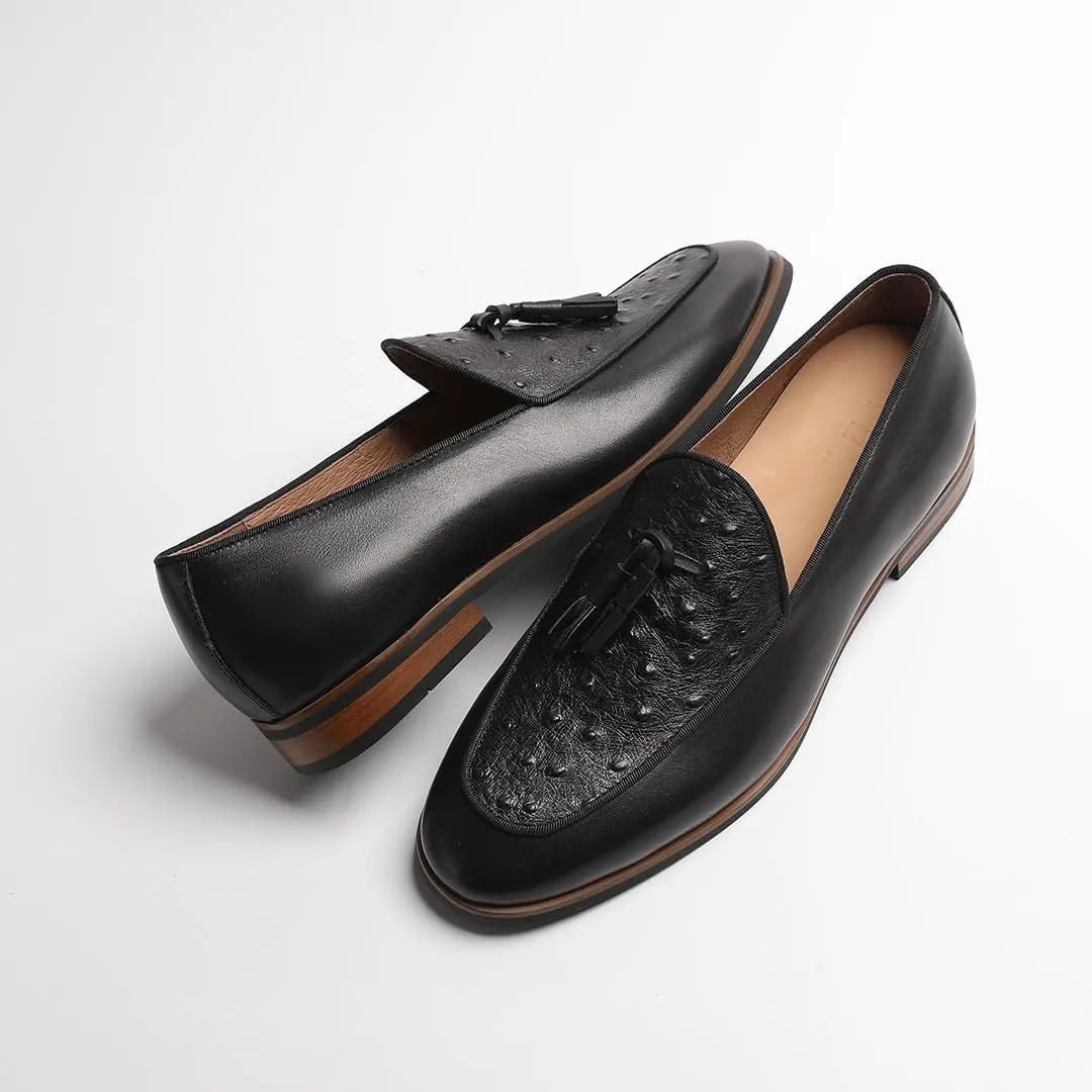 Men's Loafers & Slip-Ons - Leather Tassel Loafers for Men with Office to Weekend Versatility