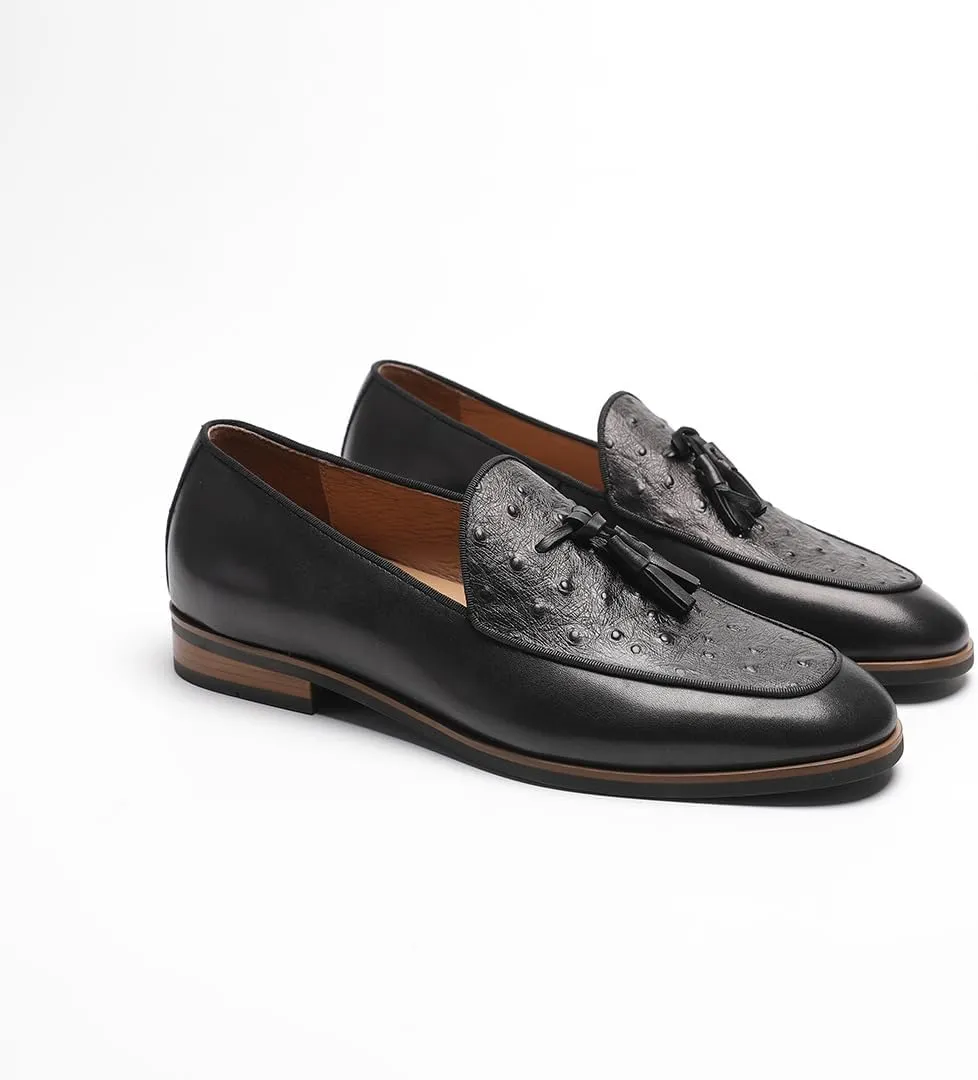 Men's Loafers & Slip-Ons - Leather Tassel Loafers for Men with Office to Weekend Versatility