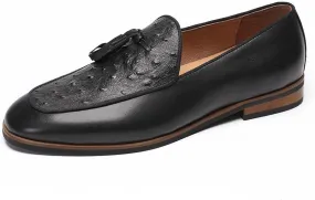 Men's Loafers & Slip-Ons - Leather Tassel Loafers for Men with Office to Weekend Versatility