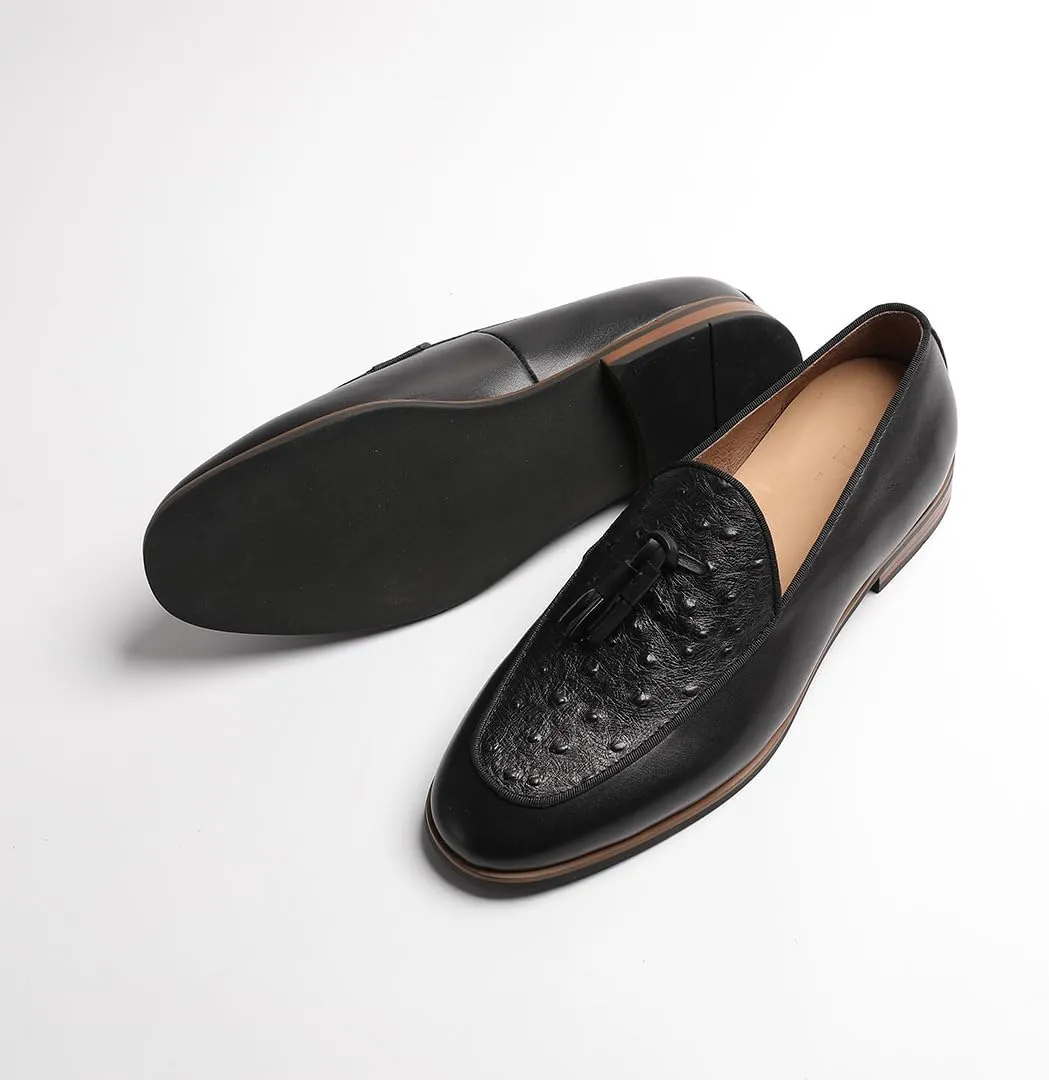 Men's Loafers & Slip-Ons - Leather Tassel Loafers for Men with Office to Weekend Versatility