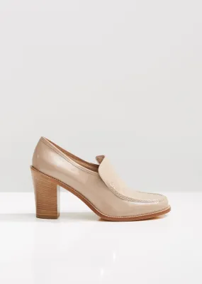 Nora Heeled Leather Loafers