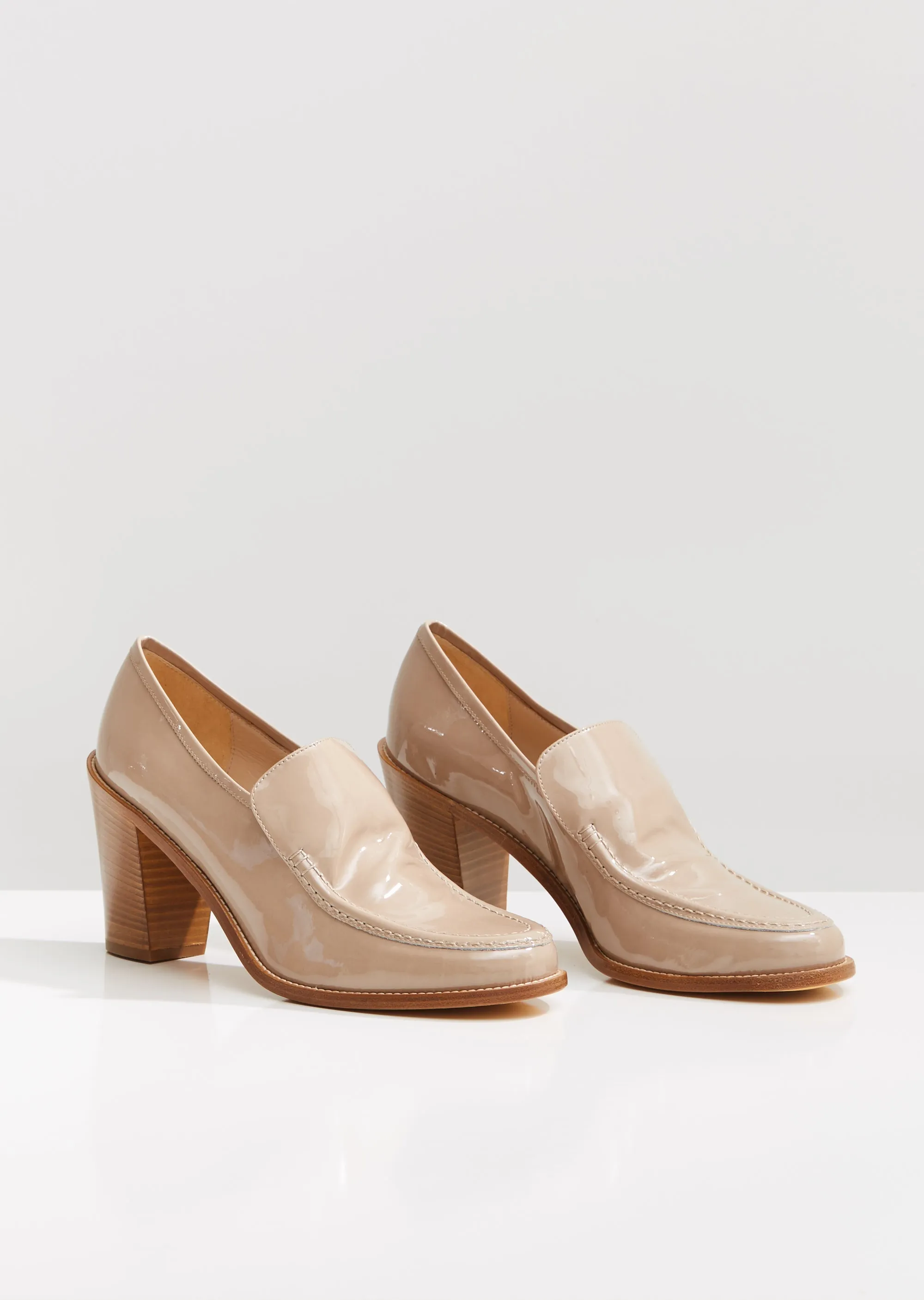 Nora Heeled Leather Loafers