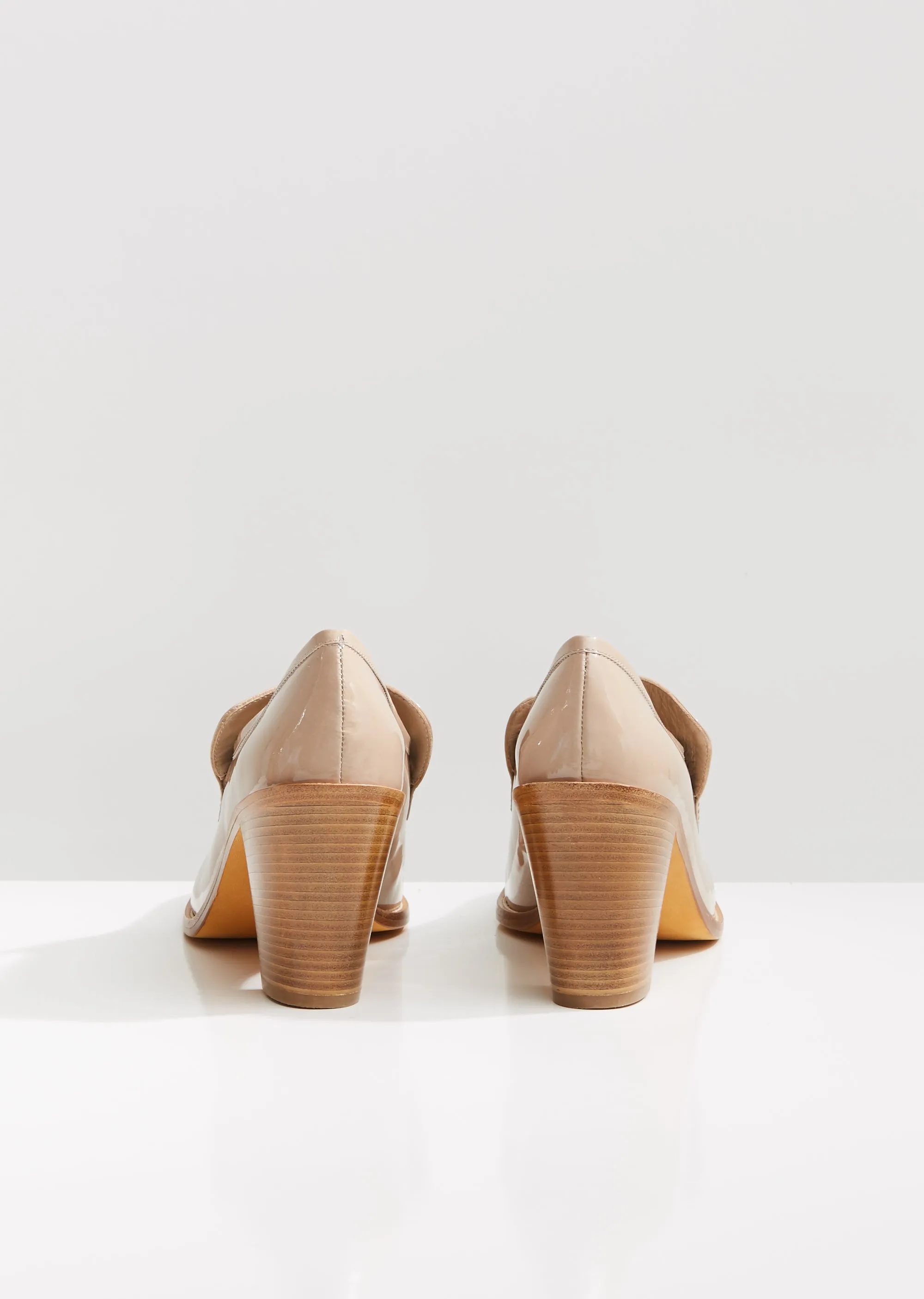 Nora Heeled Leather Loafers