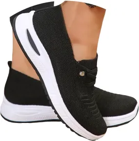 Orthopedic Shoes for Women, Women's Slip On Walking Shoe Comfortable Arch Support Non-Slip Sneakers Comfortable Shoes