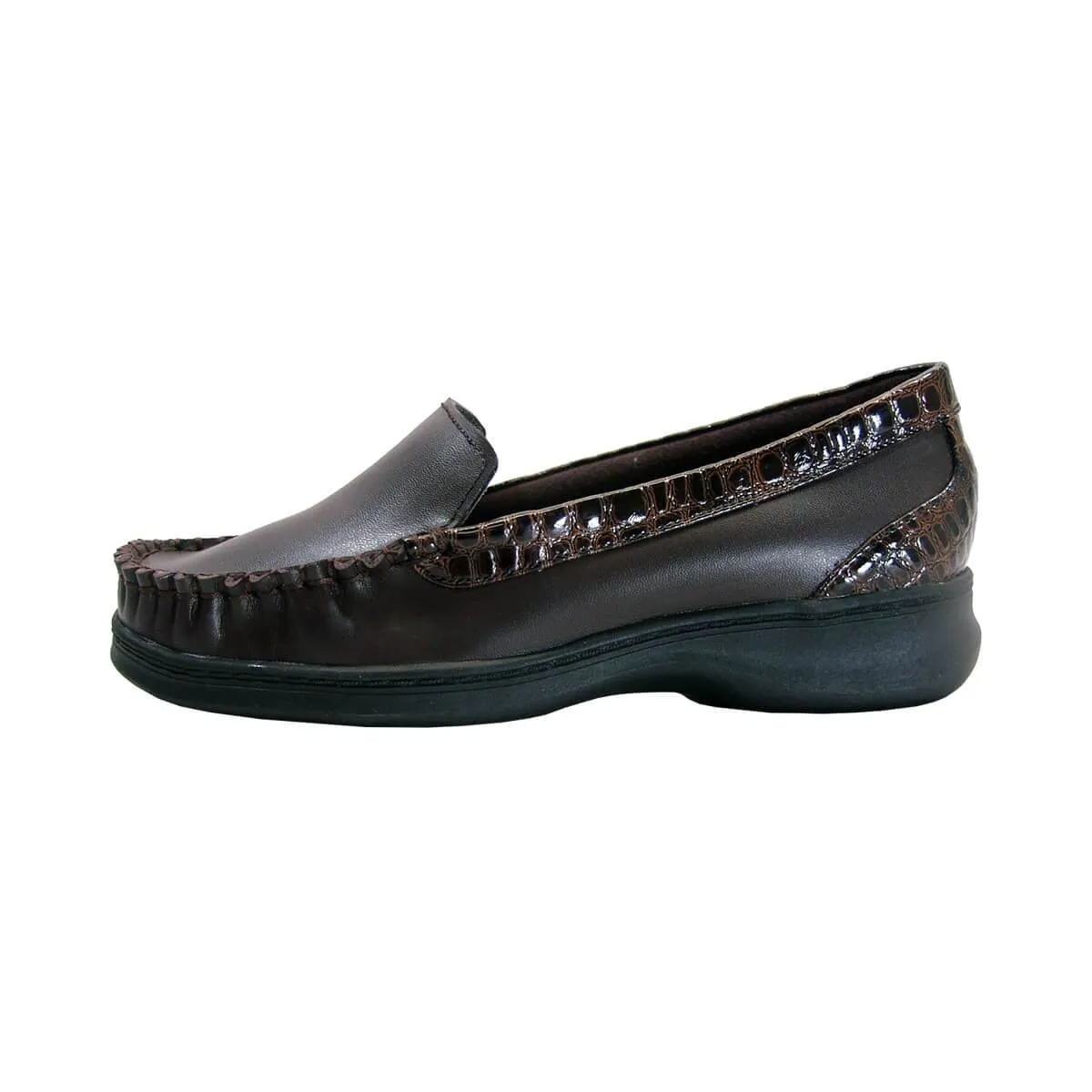 PEERAGE Maude Women's Wide Width Leather Loafers