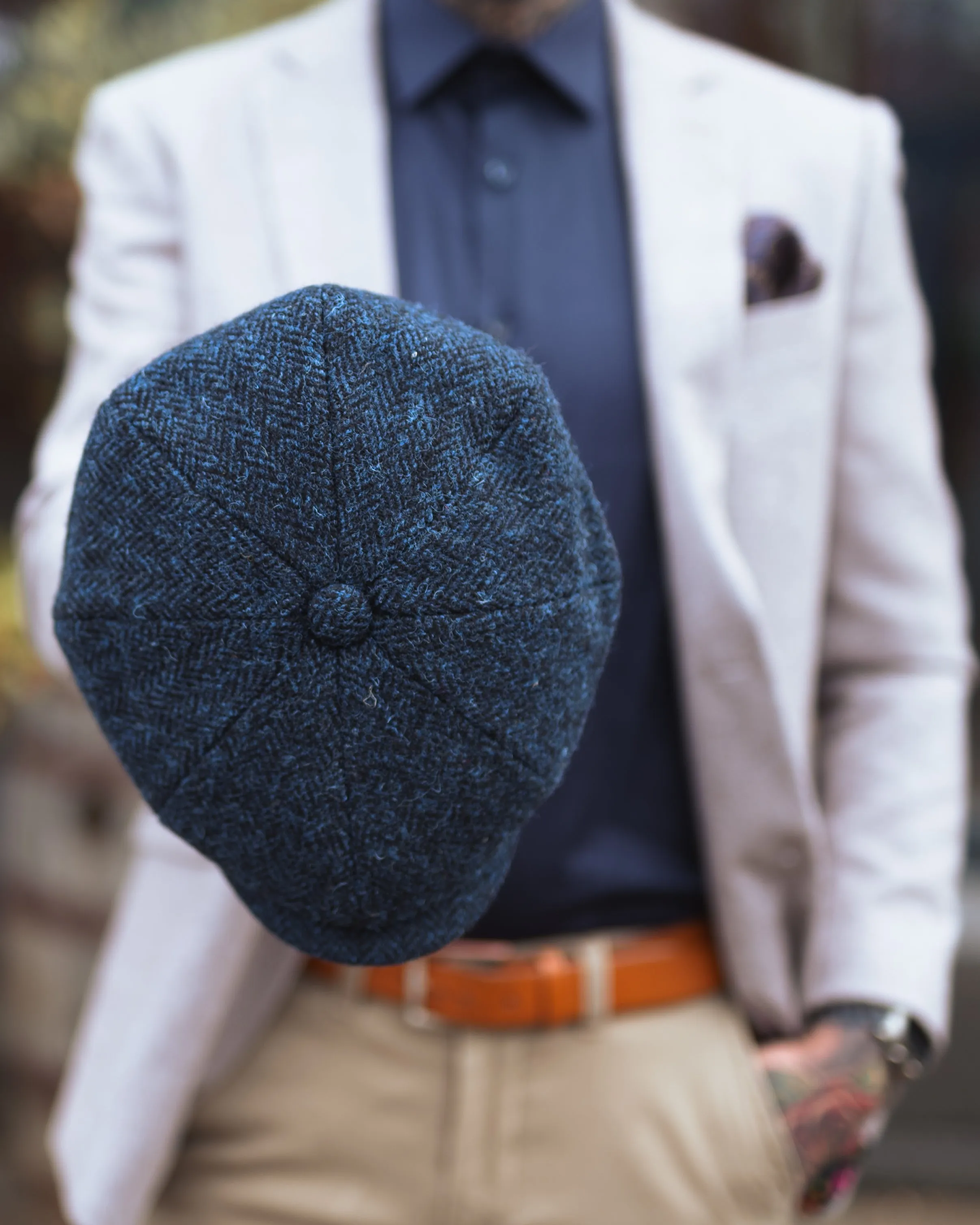 Simon's Stone & Navy Smart Casual Look