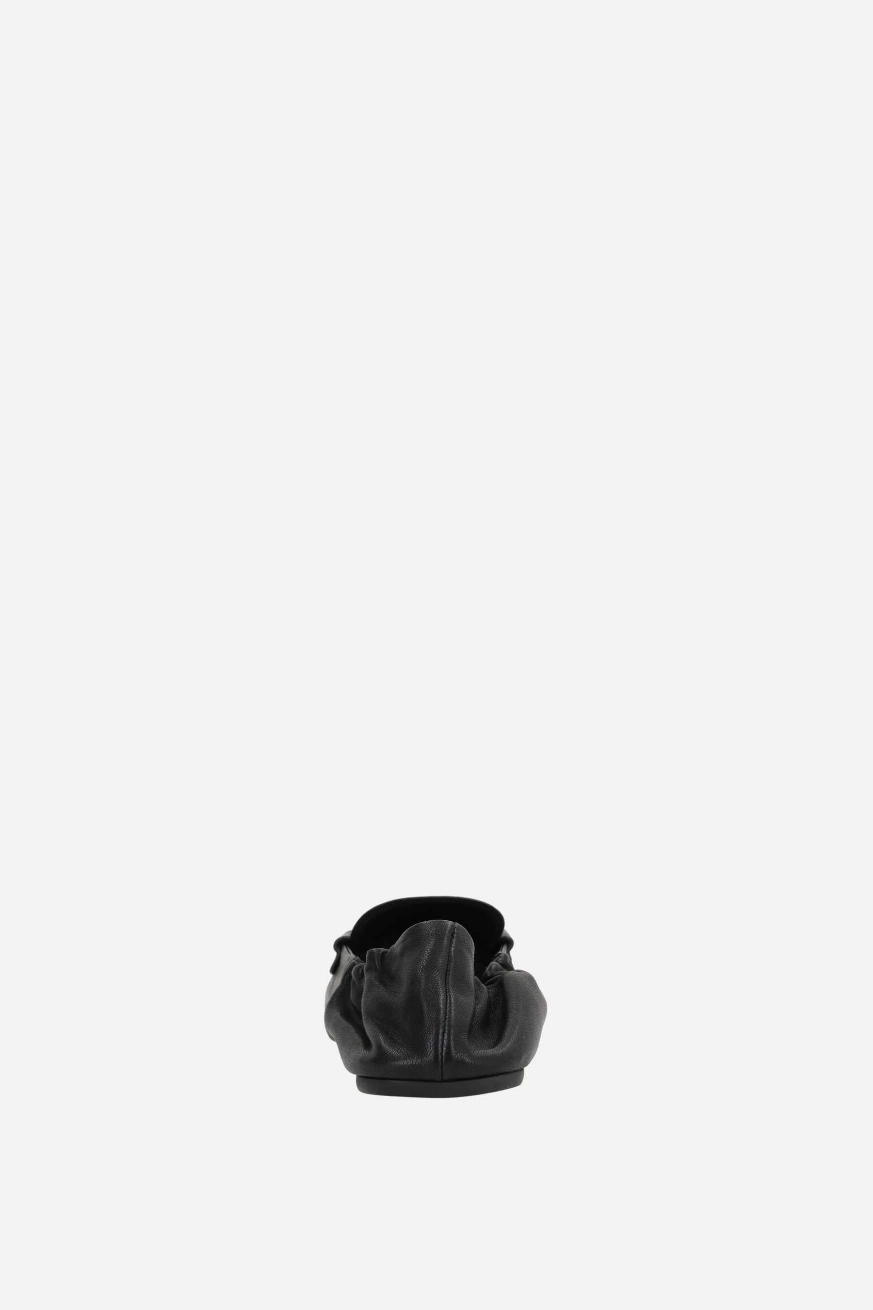 Square-Toe Nappa Loafers