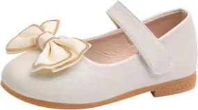 Toddler Girls Dress Shoes Flower Girl Little Kids Mary Jane Ballet Flats Bows Wedding Party Girl Mary Jane Shoes