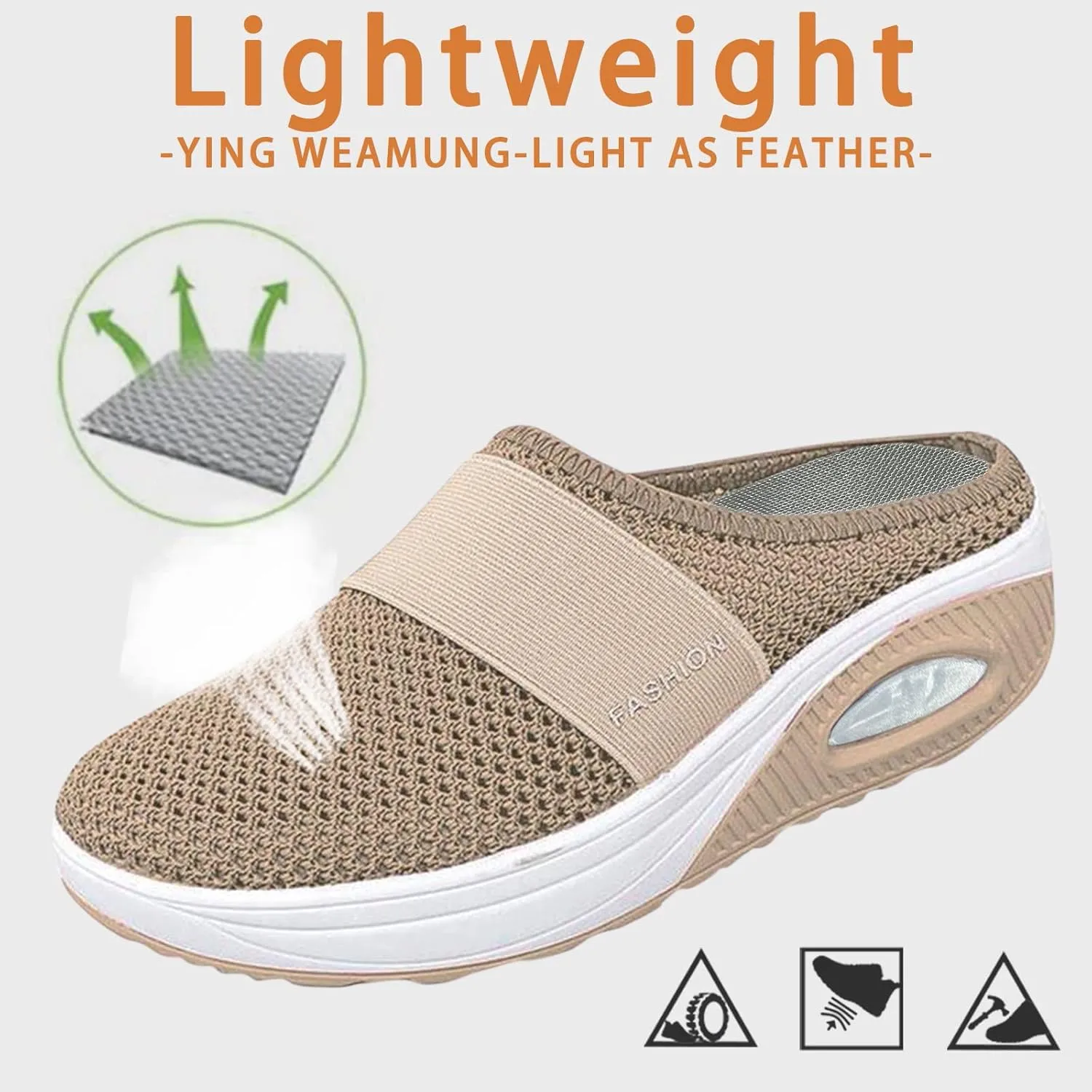 Womens Breathable Mesh Walking Mules Sneakers Mens Dress Shoes Arch Support Men Shoes Casual Dress Sneakers Slip On Tennis Shoe Loafers Casual Slip On