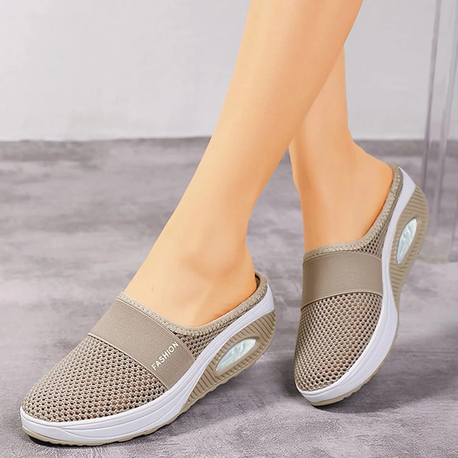 Womens Breathable Mesh Walking Mules Sneakers Mens Dress Shoes Arch Support Men Shoes Casual Dress Sneakers Slip On Tennis Shoe Loafers Casual Slip On
