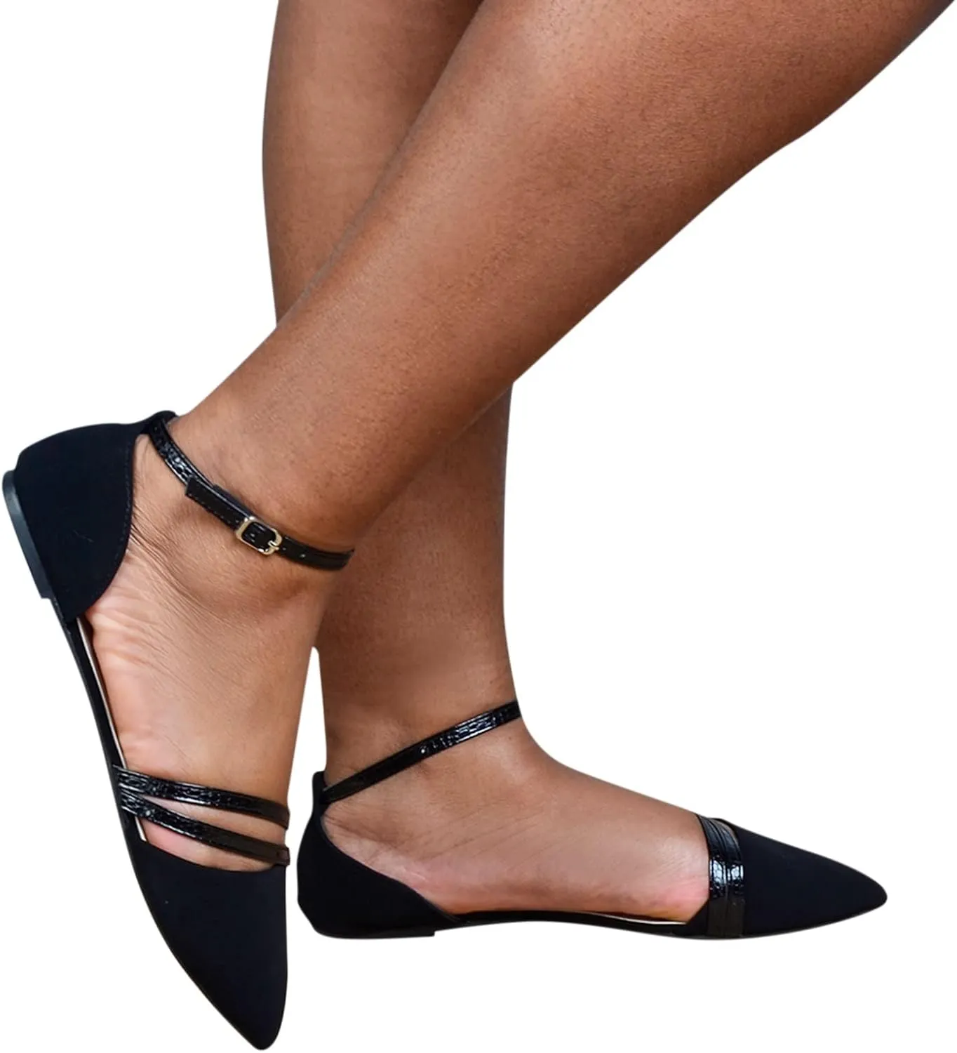 Women's Slip-On Casual Shoes Loafer Lightweight & Breathable Slip on Square Toe Comfortable Office Work Shoes
