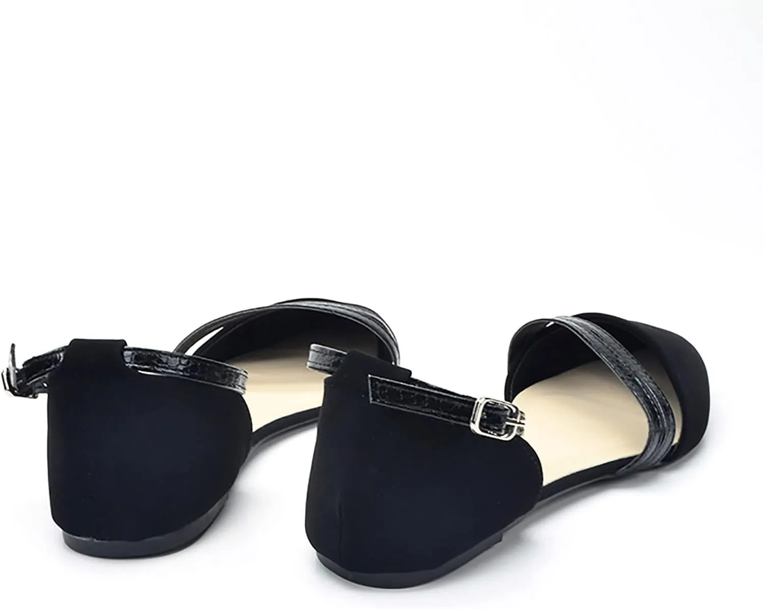 Women's Slip-On Casual Shoes Loafer Lightweight & Breathable Slip on Square Toe Comfortable Office Work Shoes